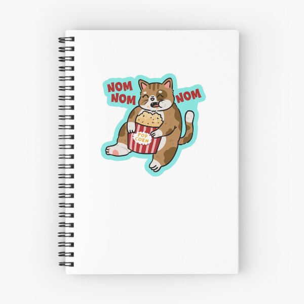Item preview, Nom Nom Popcorn Cat Movie Night designed and sold by cbarilnb.