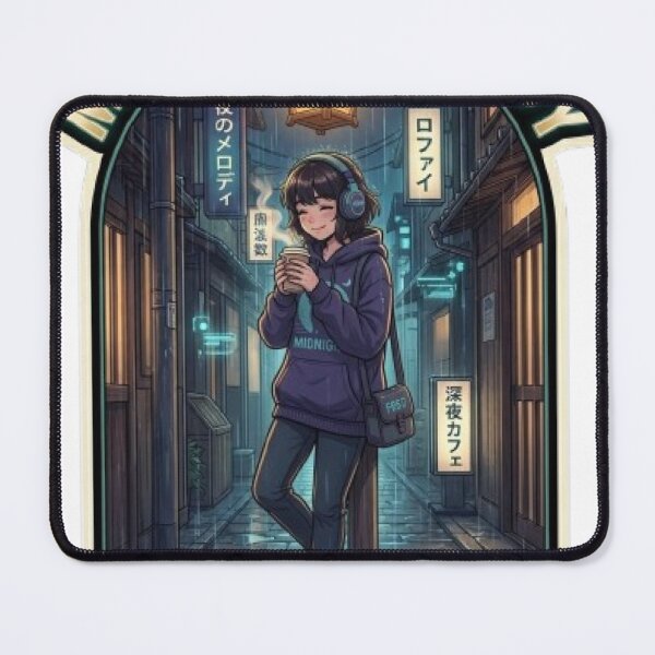 Item preview, Midnight Melody: Lo-Fi Frequency - Chill hop Anime Girl in Rain designed and sold by ArtisticlyVibes.