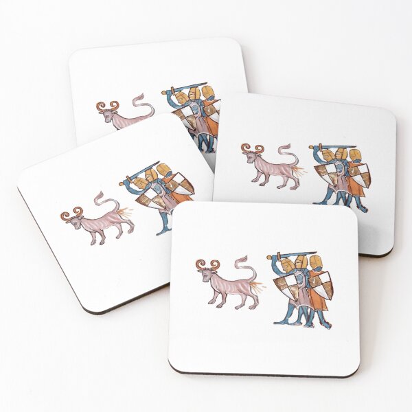 Item preview, Bizarre Medieval Marginalia Bonacon Beast designed and sold by tbswtkawwz11.