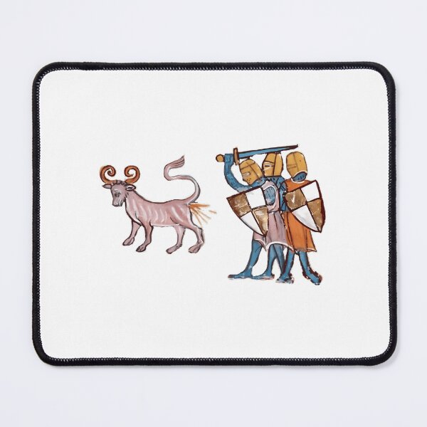 Item preview, Bizarre Medieval Marginalia Bonacon Beast designed and sold by tbswtkawwz11.