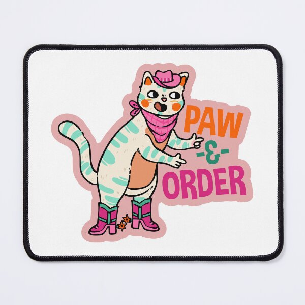 Item preview, Paw & Order Cowboy Cat Sheriff designed and sold by cbarilnb.