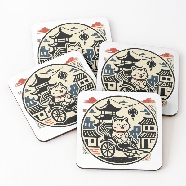 Item preview, 4k Cute Kawaii Cat, Shanghai City Art designed and sold by ABArtByAlexST.