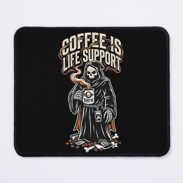 Item preview, Grim Reaper Serving Coffee Life designed and sold by Quiet Chaos Club.