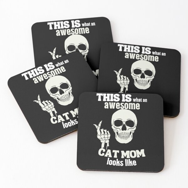 Item preview, This is what an awesome cat mom looks like Classic Funny T-Shirt designed and sold by OldSkullDesigns.