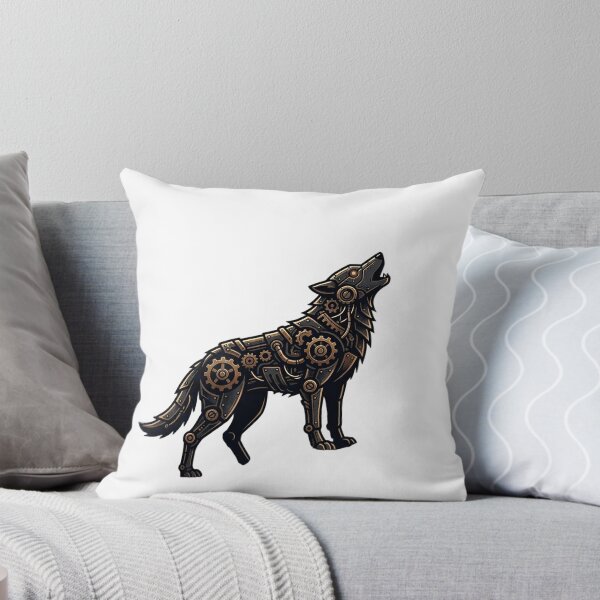 Item preview, 4k Steampunk Wolf's Midnight Gears designed and sold by ABArtByAlexST.
