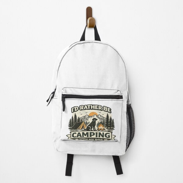 Item preview, I'd Rather Be Camping With My Dog Vintage designed and sold by KBTshirts.