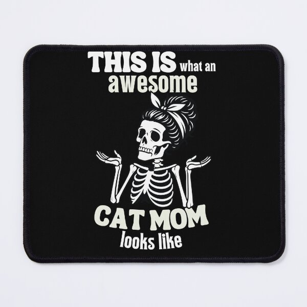 Item preview, This is what an awesome cat mom looks like Classic Funny T-Shirt designed and sold by OldSkullDesigns.