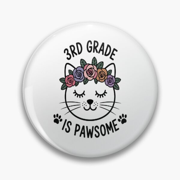 Item preview, 3rd Grade is Pawsome - Cat Lover - Teacher and Student designed and sold by LacostCarl.