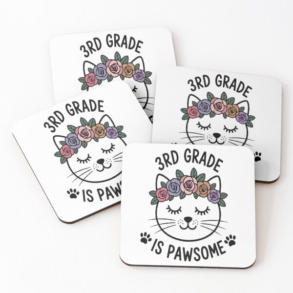 Item preview, 3rd Grade is Pawsome - Cat Lover - Teacher and Student designed and sold by LacostCarl.
