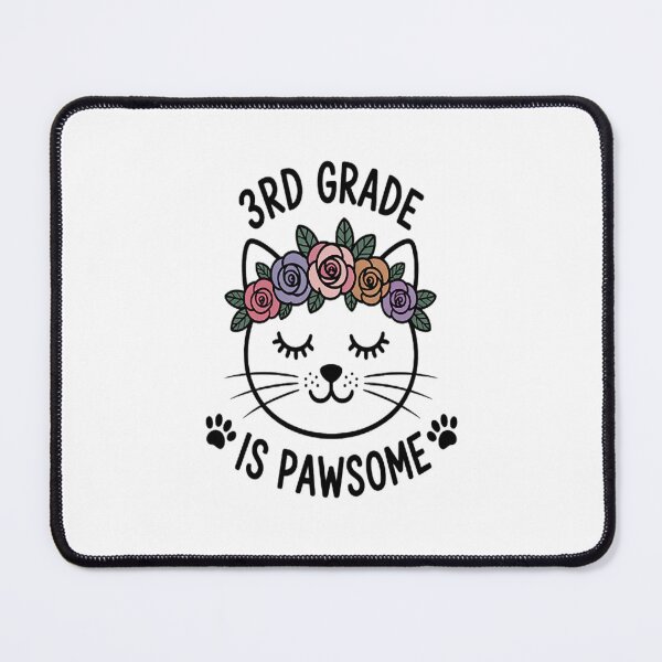 Item preview, 3rd Grade is Pawsome - Cat Lover - Teacher and Student designed and sold by LacostCarl.