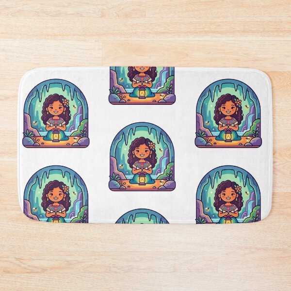 Item preview, HQ Cute Kawaii Latina Grotto Art Print designed and sold by ABArtByAlexST.