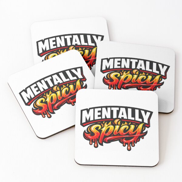 Item preview, Mentally Spicy Fiery Typography designed and sold by KrisGraphic45.