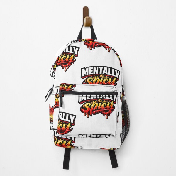 Item preview, Mentally Spicy Fiery Typography designed and sold by KrisGraphic45.