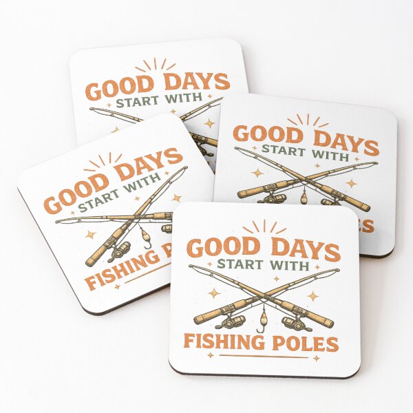 Item preview, Fishing Lovers Good Days Start With Poles Design designed and sold by KBTshirts.
