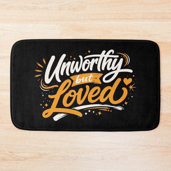 Item preview, Unworthy But Loved Grace Quote Design designed and sold by Verse & Vibes.
