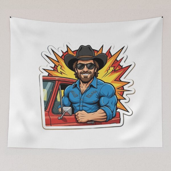 Item preview, Vintage Cowboy Sticker – Western Bearded Man Cool Aesthetic Decal designed and sold by sam54796.