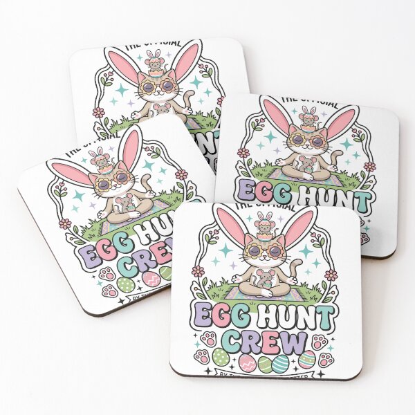 Item preview, Cute Easter Cat Bunny Egg Hunt Kids designed and sold by amortalis.