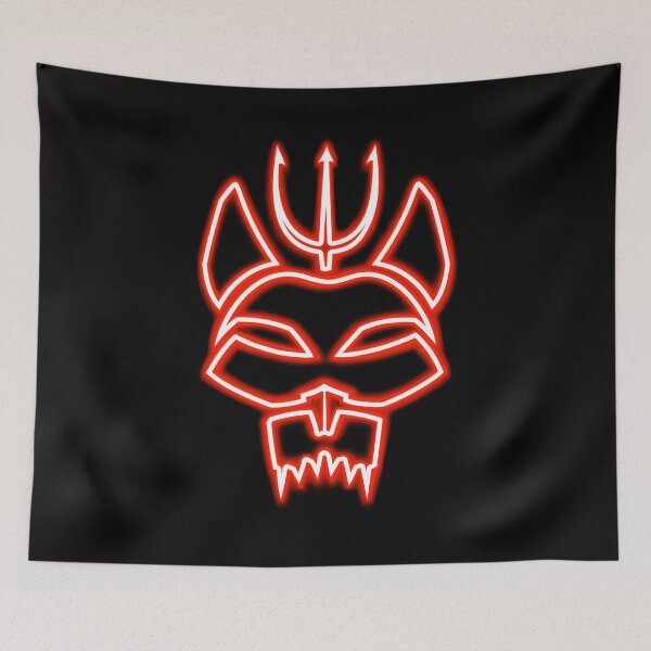 Artikelvorschau, Bravo Team Tactical Skull Neon Red Glow entworfen und verkauft von Runnada.