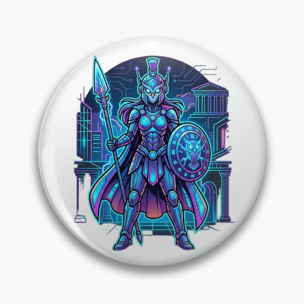 Item preview, FHD Neon Athena in Cyberpunk Old Town designed and sold by ABArtByAlexST.