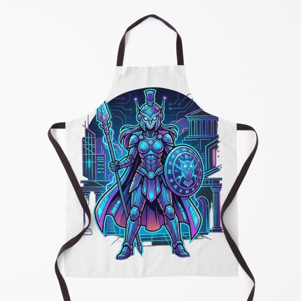 Item preview, FHD Neon Athena in Cyberpunk Old Town designed and sold by ABArtByAlexST.
