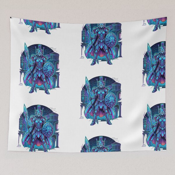 Item preview, FHD Neon Athena in Cyberpunk Old Town designed and sold by ABArtByAlexST.
