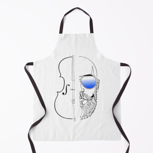 Item preview, Bass Player Split Portrait Bearded Musician Cool Jazz Bassist Design designed and sold by IronLazarus.