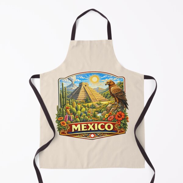 Item preview, Mexico - Chichén Itza Pyramid and Eagle designed and sold by Myra365Art.