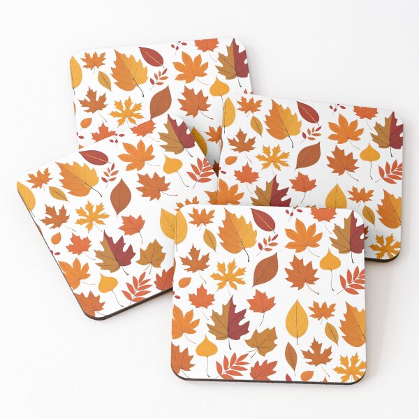 Item preview, Warm Autumn Leaves Fall Season Pattern designed and sold by AlxVel.
