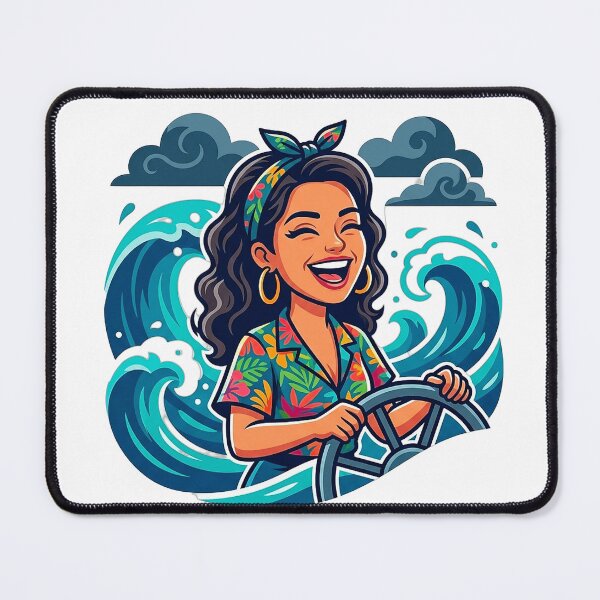 Item preview, HQ Dynamic Latina Caricature, Stormy Seas designed and sold by ABArtByAlexST.