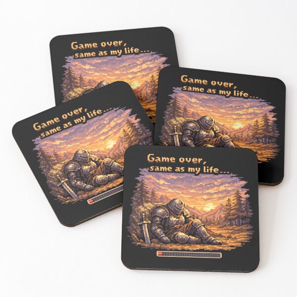 Item preview, Game Over: Pixel Life Ends designed and sold by AlvelinaCP.