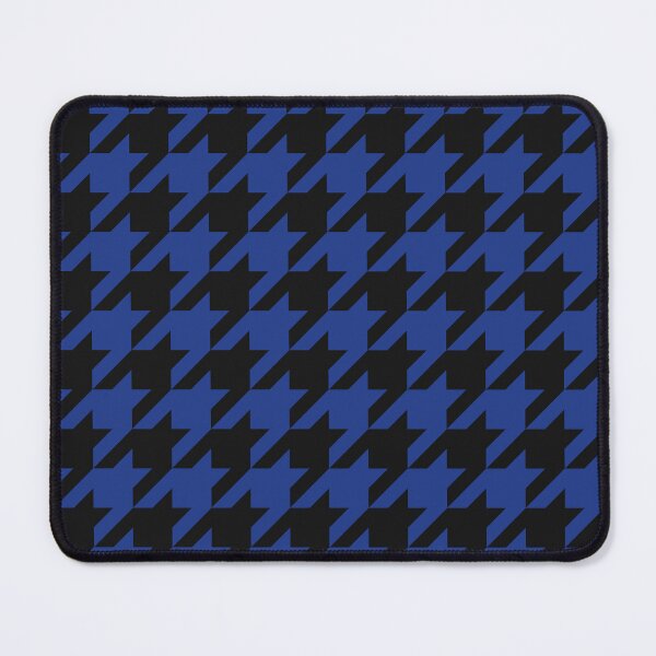 Item preview, Black And Royal Blue Houndstooth Pattern designed and sold by pattern-archive.