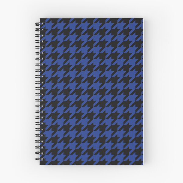 Item preview, Black And Royal Blue Houndstooth Pattern designed and sold by pattern-archive.