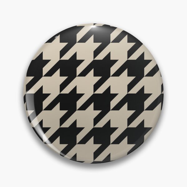 Item preview, Black And Sand Houndstooth Pattern designed and sold by pattern-archive.