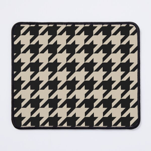 Item preview, Black And Sand Houndstooth Pattern designed and sold by pattern-archive.