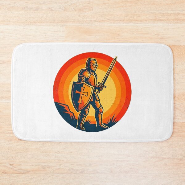 Item preview, FHD Retro Knights Golden Sunset designed and sold by ABArtByAlexST.