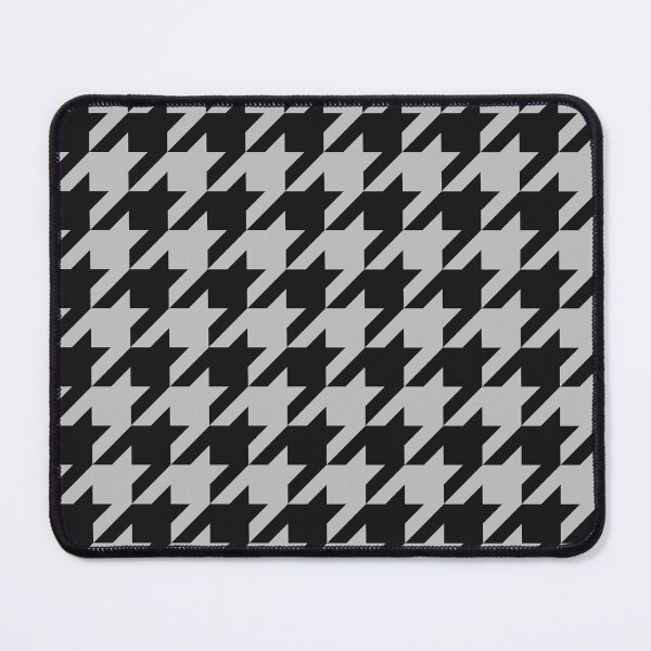 Item preview, Black And Silver Houndstooth Pattern designed and sold by pattern-archive.