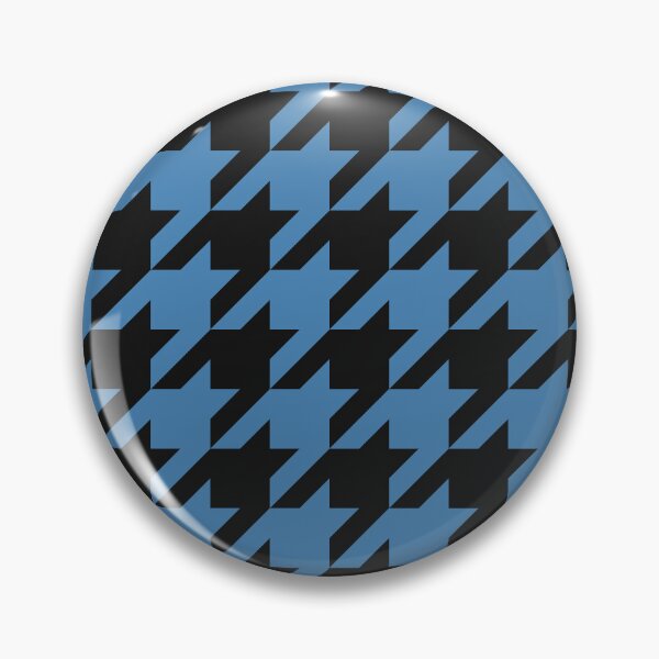 Item preview, Black And Steel Blue Houndstooth Pattern designed and sold by pattern-archive.