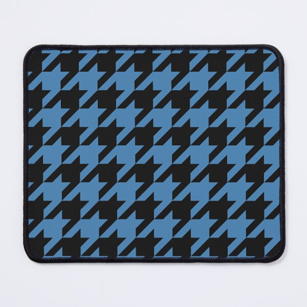 Item preview, Black And Steel Blue Houndstooth Pattern designed and sold by pattern-archive.