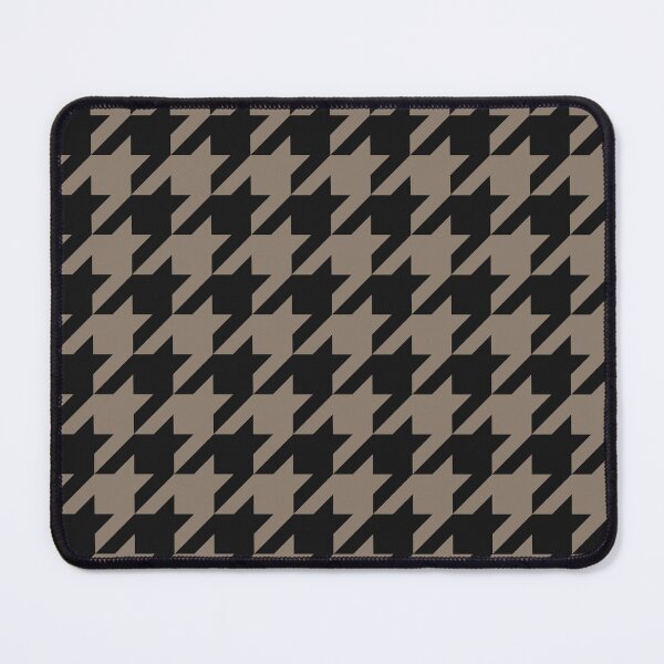 Item preview, Black And Taupe Houndstooth Pattern designed and sold by pattern-archive.