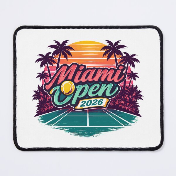 Item preview, Miami Open 2026 Retro Sunset Tennis Tournament Gift designed and sold by Supri123.