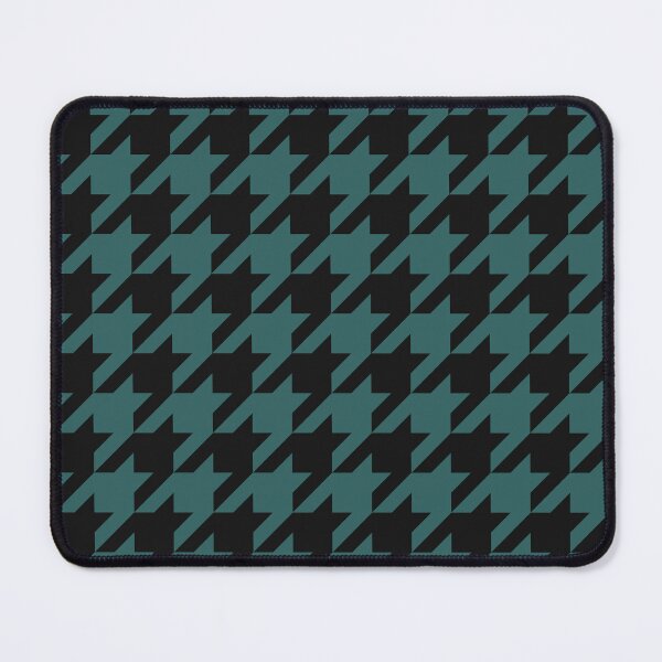 Item preview, Black And Teal Houndstooth Pattern designed and sold by pattern-archive.