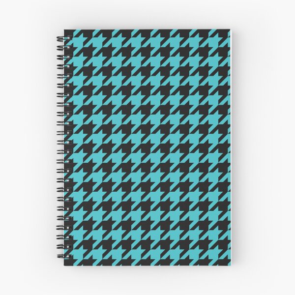 Item preview, Black And Turquoise Houndstooth Pattern designed and sold by pattern-archive.