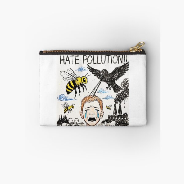 Item preview, BEES AND BIRDS HATE POLLUTION!! designed and sold by treasure-vi.