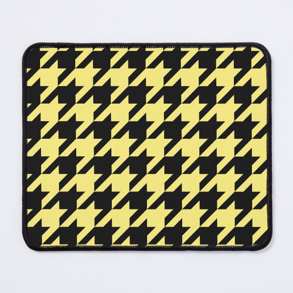 Item preview, Black And Yellow Houndstooth Pattern designed and sold by pattern-archive.
