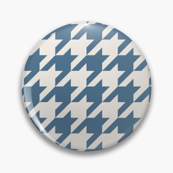 Item preview, Blue And Cream Houndstooth Pattern designed and sold by pattern-archive.