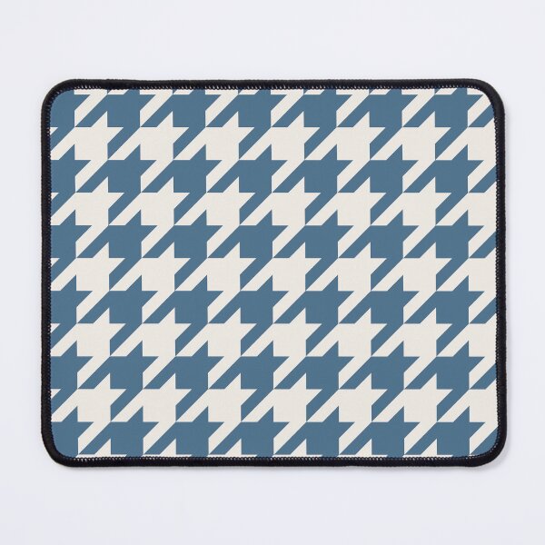 Item preview, Blue And Cream Houndstooth Pattern designed and sold by pattern-archive.