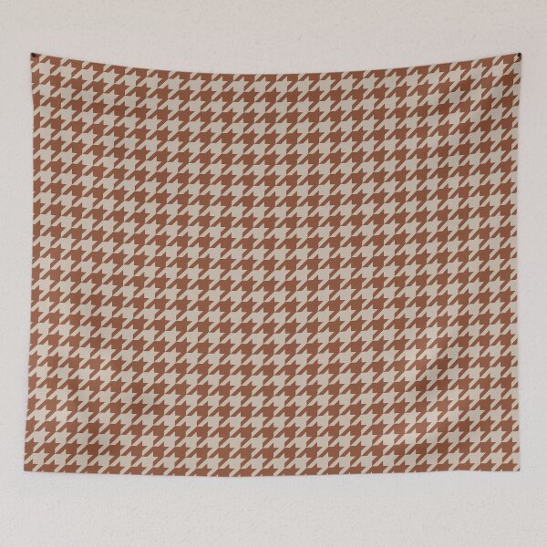 Item preview, Copper And Sand Houndstooth Pattern designed and sold by pattern-archive.