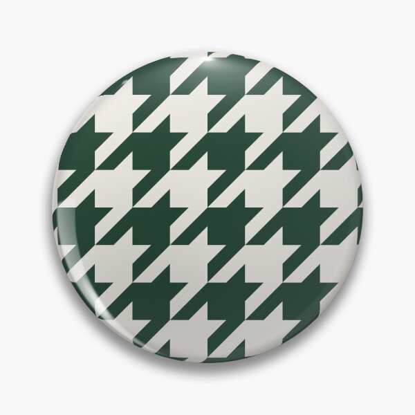 Item preview, Green And Cream Houndstooth Pattern designed and sold by pattern-archive.