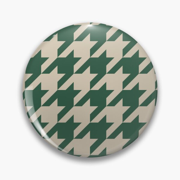 Item preview, Green And Sand Houndstooth Pattern designed and sold by pattern-archive.