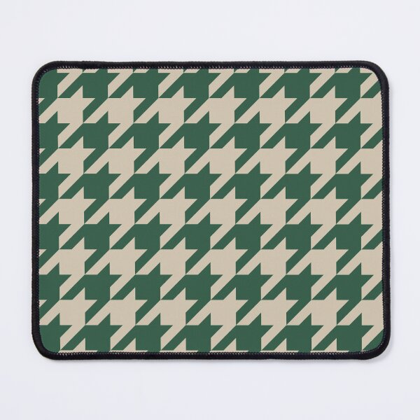 Item preview, Green And Sand Houndstooth Pattern designed and sold by pattern-archive.